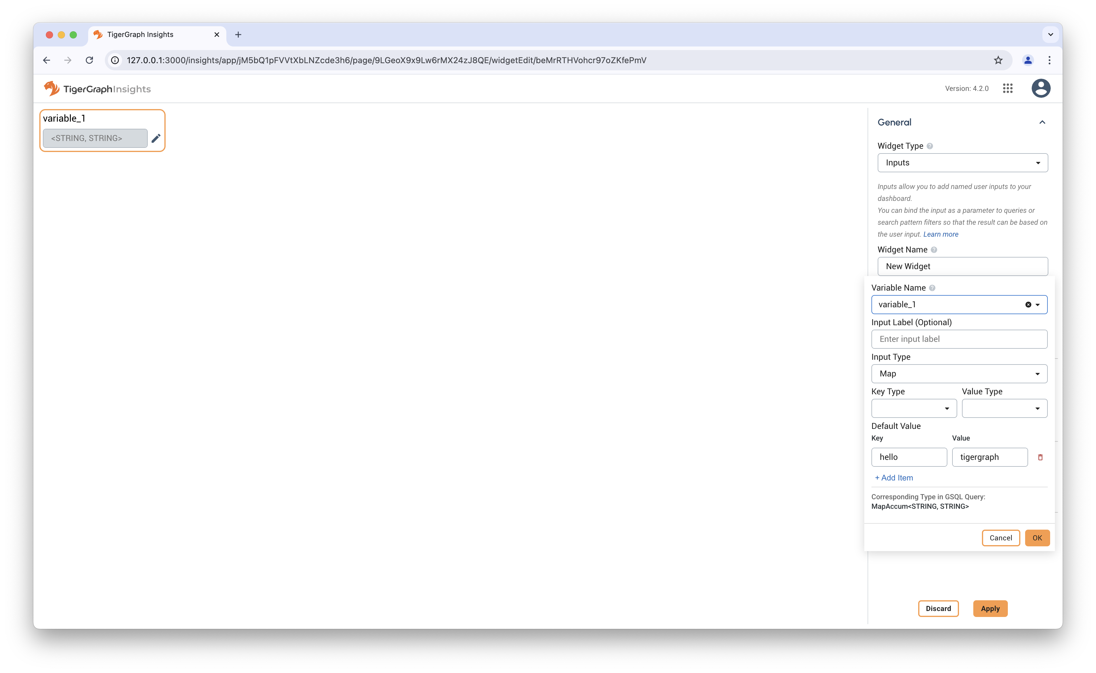 list and map create